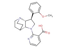2-[(2R*,3S*,6R*)-3-(2-methoxyphenyl)-1,5-diazatricyclo[5.2.2.0~2,6~]undec-5-yl]nicotinic acid