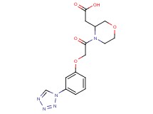 (4-{[3-(1H-tetrazol-1-yl)phenoxy]acetyl}-3-morpholinyl)acetic acid