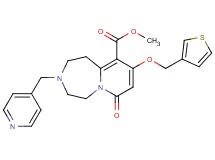 methyl 7-oxo-3-(4-pyridinylmethyl)-9-(3-thienylmethoxy)-1,2,3,4,5,7-hexahydropyrido[1,2-d][1,4]diazepine-10-carboxylate