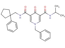 1-benzyl-N-isopropyl-4-oxo-N'-[(1-phenylcyclopentyl)methyl]-1,4-dihydro-3,5-pyridinedicarboxamide