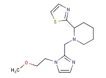 1-{[1-(2-methoxyethyl)-1H-imidazol-2-yl]methyl}-2-(1,3-thiazol-2-yl)piperidine