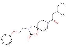 8-(3-methylpentanoyl)-3-(2-phenoxyethyl)-1-oxa-3,8-diazaspiro[4.5]decan-2-one