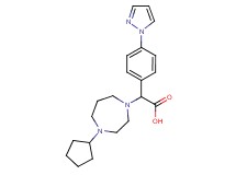 (4-cyclopentyl-1,4-diazepan-1-yl)[4-(1H-pyrazol-1-yl)phenyl]acetic acid