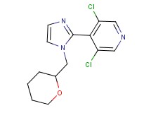 3,5-dichloro-4-[1-(tetrahydro-2H-pyran-2-ylmethyl)-1H-imidazol-2-yl]pyridine