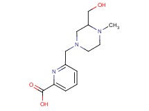 6-{[3-(hydroxymethyl)-4-methylpiperazin-1-yl]methyl}pyridine-2-carboxylic acid