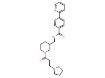 N-({1-[3-(2-isoxazolidinyl)propanoyl]-3-piperidinyl}methyl)-4-biphenylcarboxamide