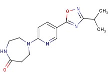 1-[5-(3-isopropyl-1,2,4-oxadiazol-5-yl)-2-pyridinyl]-1,4-diazepan-5-one