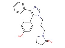 1-{3-[5-(4-hydroxyphenyl)-4-phenyl-1H-imidazol-1-yl]propyl}pyrrolidin-2-one