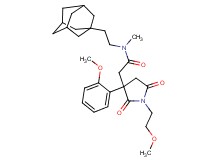 N-[2-(1-adamantyl)ethyl]-2-[1-(2-methoxyethyl)-3-(2-methoxyphenyl)-2,5-dioxo-3-pyrrolidinyl]-N-methylacetamide
