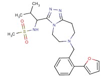 N-(1-{7-[2-(2-furyl)benzyl]-6,7,8,9-tetrahydro-5H-[1,2,4]triazolo[4,3-d][1,4]diazepin-3-yl}-2-methylpropyl)methanesulfonamide