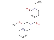 1-ethyl-N-(2-methoxyethyl)-2-oxo-N-(pyridin-2-ylmethyl)-1,2-dihydropyridine-4-carboxamide