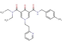 N,N-diethyl-N'-(4-methylbenzyl)-4-oxo-1-[2-(2-pyridinyl)ethyl]-1,4-dihydro-3,5-pyridinedicarboxamide