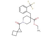 ethyl 1-(spiro[2.3]hex-1-ylcarbonyl)-4-[2-(trifluoromethyl)benzyl]-4-piperidinecarboxylate