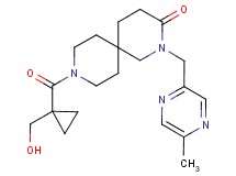 9-{[1-(hydroxymethyl)cyclopropyl]carbonyl}-2-[(5-methylpyrazin-2-yl)methyl]-2,9-diazaspiro[5.5]undecan-3-one