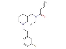 N-ethyl-N-({1-[2-(3-fluorophenyl)ethyl]-3-piperidinyl}methyl)-3-butenamide