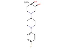 (3S*,4R*)-1'-(4-fluorophenyl)-4-methyl-1,4'-bipiperidine-3,4-diol