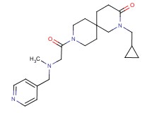 2-(cyclopropylmethyl)-9-[N-methyl-N-(pyridin-4-ylmethyl)glycyl]-2,9-diazaspiro[5.5]undecan-3-one