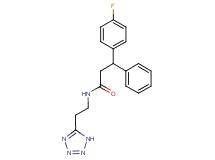3-(4-fluorophenyl)-3-phenyl-N-[2-(1H-tetrazol-5-yl)ethyl]propanamide
