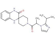 1-[2-(2-isopropyl-1H-imidazol-1-yl)propanoyl]-1',4'-dihydro-3'H-spiro[piperidine-4,2'-quinoxalin]-3'-one