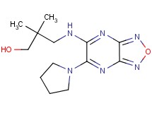 2,2-dimethyl-3-{[6-(1-pyrrolidinyl)[1,2,5]oxadiazolo[3,4-b]pyrazin-5-yl]amino}-1-propanol