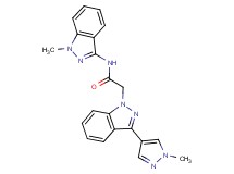 N-(1-methyl-1H-indazol-3-yl)-2-[3-(1-methyl-1H-pyrazol-4-yl)-1H-indazol-1-yl]acetamide