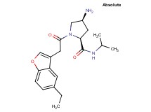(4S)-4-amino-1-[(5-ethyl-1-benzofuran-3-yl)acetyl]-N-isopropyl-L-prolinamide
