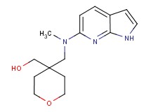 (4-{[methyl(1H-pyrrolo[2,3-b]pyridin-6-yl)amino]methyl}tetrahydro-2H-pyran-4-yl)methanol