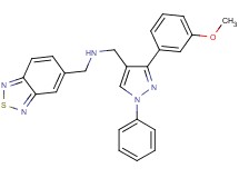 (2,1,3-benzothiadiazol-5-ylmethyl){[3-(3-methoxyphenyl)-1-phenyl-1H-pyrazol-4-yl]methyl}amine