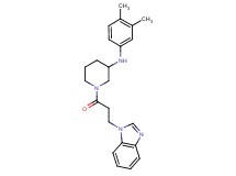 1-[3-(1H-benzimidazol-1-yl)propanoyl]-N-(3,4-dimethylphenyl)-3-piperidinamine