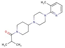 1-(1-isobutyrylpiperidin-4-yl)-4-(3-methylpyridin-2-yl)piperazine