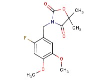 3-(2-fluoro-4,5-dimethoxybenzyl)-5,5-dimethyl-1,3-oxazolidine-2,4-dione