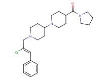 1'-[(2Z)-2-chloro-3-phenyl-2-propen-1-yl]-4-(1-pyrrolidinylcarbonyl)-1,4'-bipiperidine