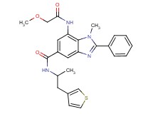 7-[(methoxyacetyl)amino]-1-methyl-N-[1-methyl-2-(3-thienyl)ethyl]-2-phenyl-1H-benzimidazole-5-carboxamide