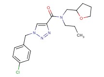 1-(4-chlorobenzyl)-N-propyl-N-(tetrahydro-2-furanylmethyl)-1H-1,2,3-triazole-4-carboxamide