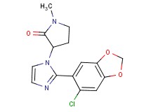 3-[2-(6-chloro-1,3-benzodioxol-5-yl)-1H-imidazol-1-yl]-1-methylpyrrolidin-2-one