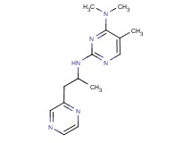 N~4~,N~4~,5-trimethyl-N~2~-(1-methyl-2-pyrazin-2-ylethyl)pyrimidine-2,4-diamine