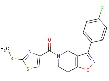 3-(4-chlorophenyl)-5-{[2-(methylthio)-1,3-thiazol-4-yl]carbonyl}-4,5,6,7-tetrahydroisoxazolo[4,5-c]pyridine