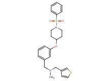 N-methyl-1-(3-{[1-(phenylsulfonyl)-4-piperidinyl]oxy}phenyl)-N-(3-thienylmethyl)methanamine