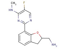 2-[2-(aminomethyl)-2,3-dihydro-1-benzofuran-7-yl]-5-fluoro-N-methylpyrimidin-4-amine