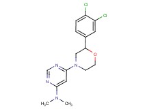 6-[2-(3,4-dichlorophenyl)morpholin-4-yl]-N,N-dimethylpyrimidin-4-amine