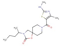 3-(1-methylbutyl)-8-{[4-methyl-2-(methylamino)-1,3-thiazol-5-yl]carbonyl}-1-oxa-3,8-diazaspiro[4.5]decan-2-one