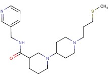 1'-[3-(methylthio)propyl]-N-(pyridin-3-ylmethyl)-1,4'-bipiperidine-3-carboxamide