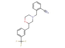 2-({2-[3-(trifluoromethyl)benzyl]-4-morpholinyl}methyl)benzonitrile