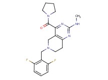6-(2,6-difluorobenzyl)-N-methyl-4-(1-pyrrolidinylcarbonyl)-5,6,7,8-tetrahydropyrido[4,3-d]pyrimidin-2-amine