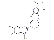 2-{4-[(1-isopropyl-3,5-dimethyl-1H-pyrazol-4-yl)methyl]-1,4-diazepan-1-yl}-4,6,7-trimethylquinazoline