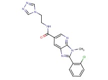 2-(2-chlorophenyl)-3-methyl-N-[2-(4H-1,2,4-triazol-4-yl)ethyl]-3H-imidazo[4,5-b]pyridine-6-carboxamide