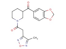 1,3-benzodioxol-5-yl{1-[(4-methyl-1,2,5-oxadiazol-3-yl)acetyl]-3-piperidinyl}methanone