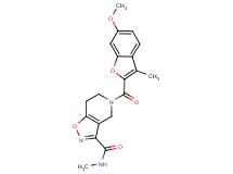 5-[(6-methoxy-3-methyl-1-benzofuran-2-yl)carbonyl]-N-methyl-4,5,6,7-tetrahydroisoxazolo[4,5-c]pyridine-3-carboxamide