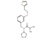 N-cyclopentyl-2-methyl-N-{3-[2-(2-thienyl)ethoxy]benzyl}propanamide