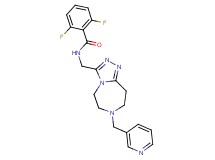 2,6-difluoro-N-{[7-(3-pyridinylmethyl)-6,7,8,9-tetrahydro-5H-[1,2,4]triazolo[4,3-d][1,4]diazepin-3-yl]methyl}benzamide